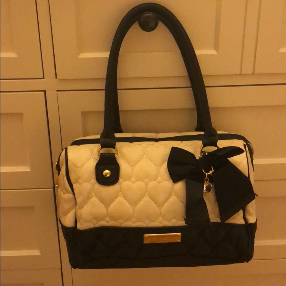 Betsy Johnson Quilted Handbag with Bow